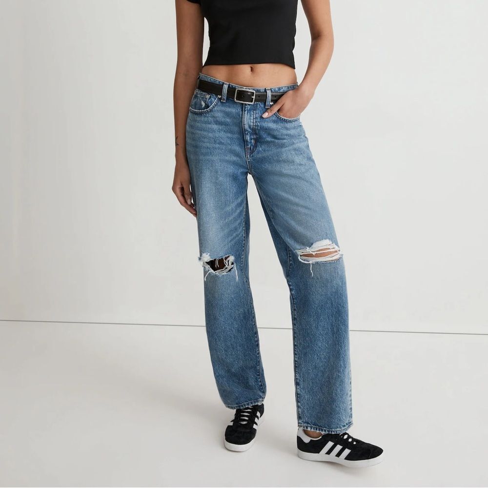 NWT MADEWELL The Dad Jean Brockport Wash Ripped Edition